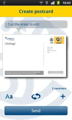 Correos eCard android App screenshot 1